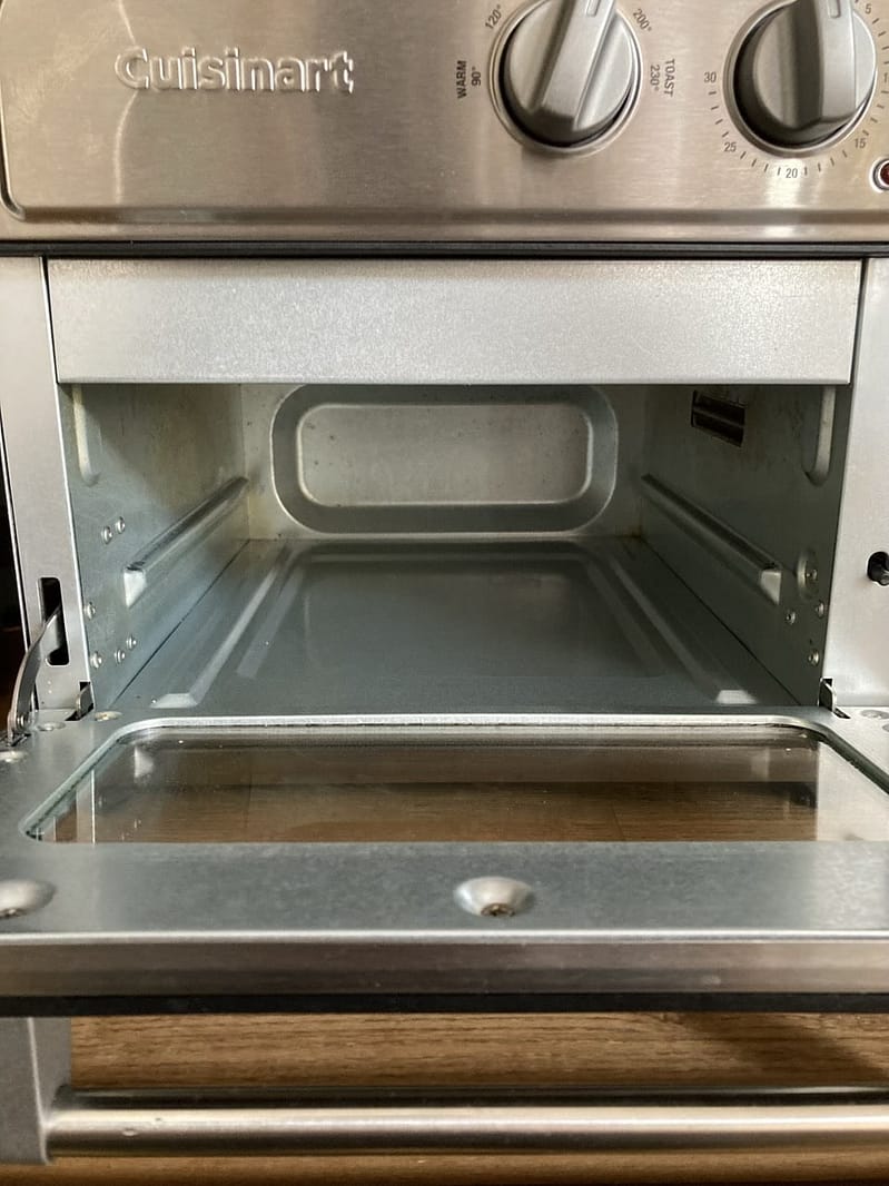 ノンフライオーブントースターの中